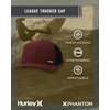 image:imageHurley Mens Caps  H2ODri League Baseball Caps for Men with Snapback Closure  Classic Mens Trucker Hats SXLBurgundyBlack