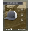 image:imageHurley Mens Caps  H2ODri League Baseball Caps for Men with Snapback Closure  Classic Mens Trucker Hats SXLGreyWhite
