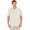 image:imageHurley Mens Short Sleeve Casual Button Down Shirt Regular Fit Chest PocketBone