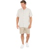 image:imageHurley Mens Short Sleeve Casual Button Down Shirt Regular Fit Chest PocketBone