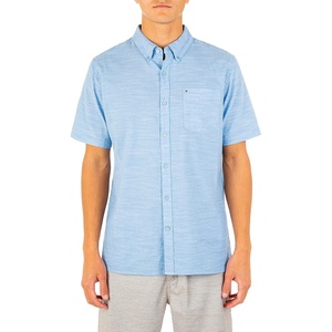 image:imageHurley Mens One and Only Textured Short Sleeve Button UpBlue Ox