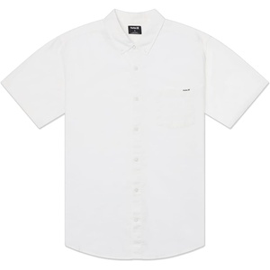 image:imageHurley Mens One and Only Textured Short Sleeve Button UpWhite  Stretch