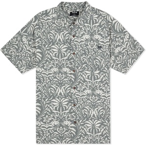 image:imageHurley Mens Short Sleeve Casual Button Down Shirt Regular Fit Chest PocketGreat WhiteGrey