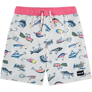 image:imageHurley Kids Mini Vacay Stripe Pull On Swim Trunk Big KidBoneAllure