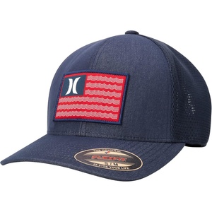 image:imageHurley Mens Hat  Icon Flag Mesh Stretch Fitted Trucker CapNavy