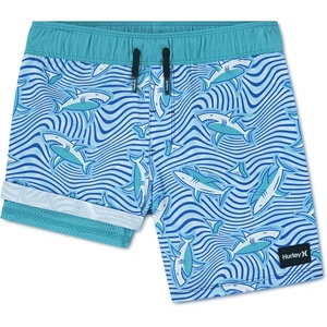 image:imageHurley Kids Boys Pop Color Palm PullOn Swim Trunks Little KidHydro Shark