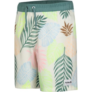 image:imageHurley Kids Boys Pop Color Palm PullOn Swim Trunks Little KidPale Ivory Palms